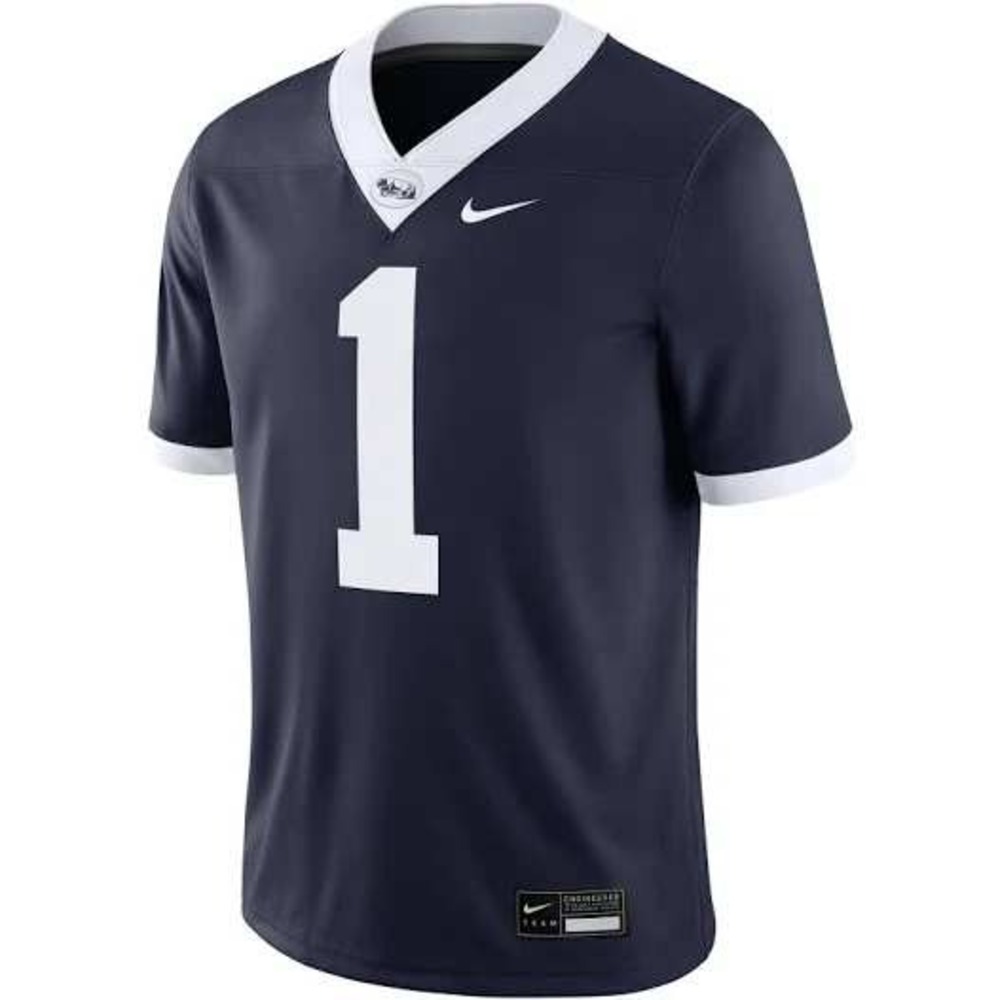 Penn State Nittany Lions #1 Nike Football Jersey Men's Large Blue Collegiate New